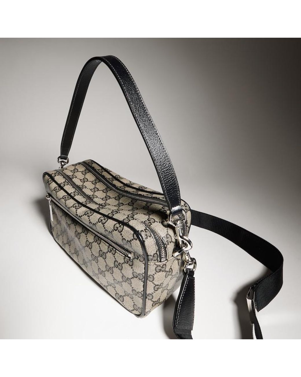 Gucci Gray Essence Classic Small Crossbody Bag for men