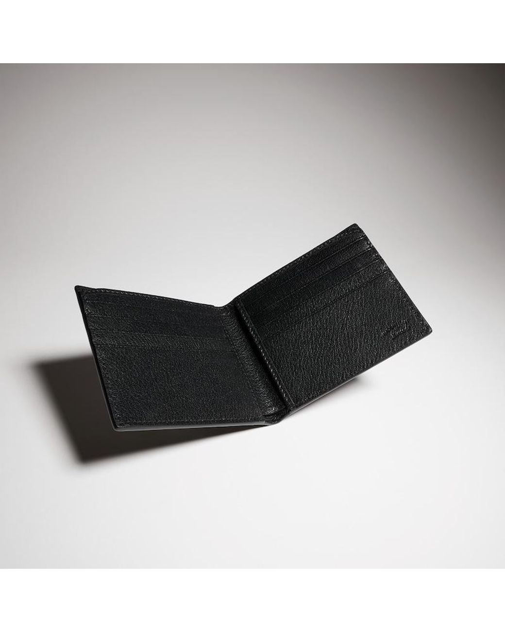 Gucci Black Lira Bi-Fold Wallet, Leather for men