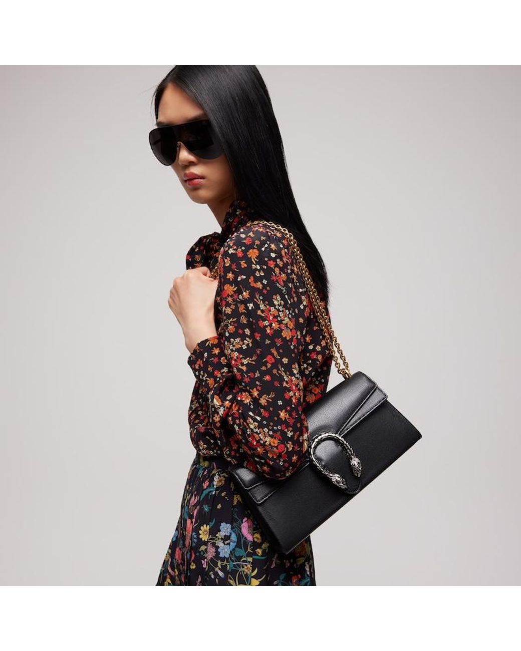 Gucci Black Dionysus Medium Shoulder Bag