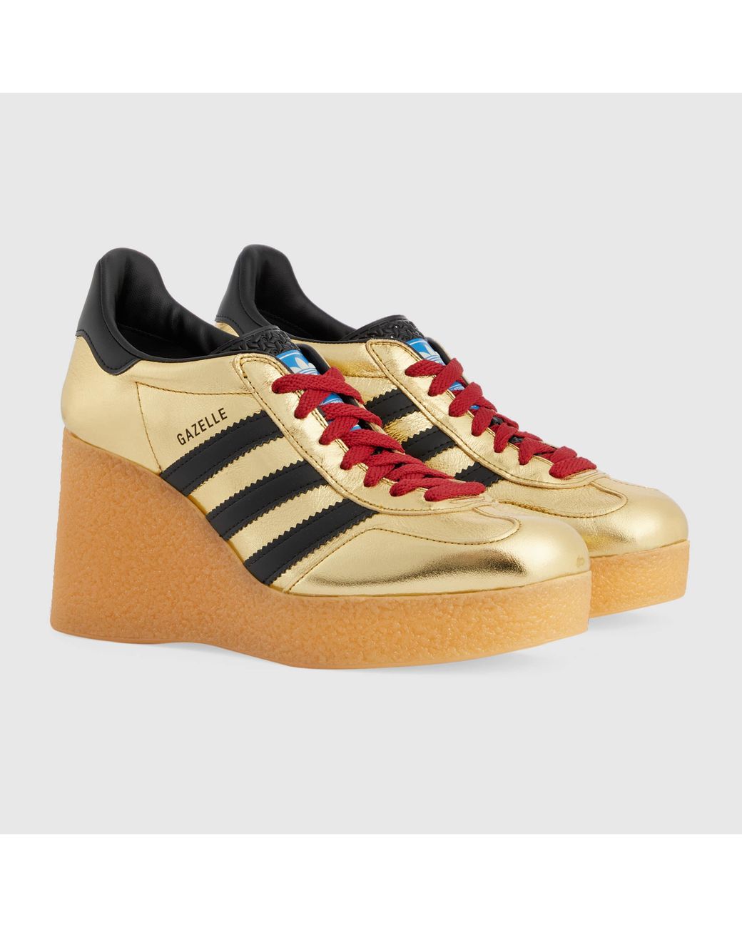 adidas gazelle silver green womens Adidas x Jeremy Scott 2013 Arrow Wedge Neoncamo Platform Shoes  nico13