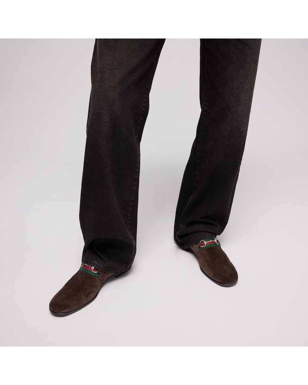 Gucci Brown Como Loafer, Suede for men