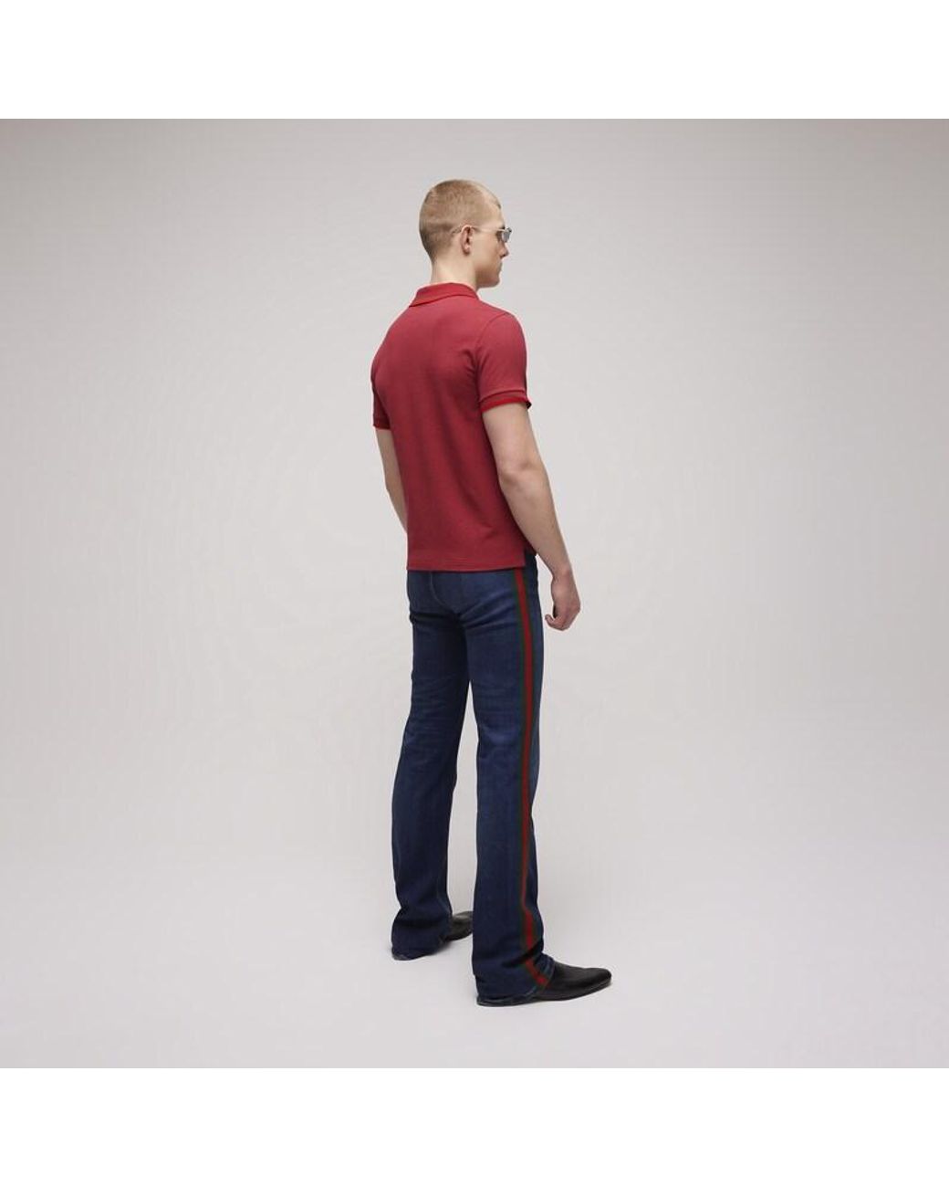 Gucci Red Cotton Piquet Polo Shirt With Embroidery, Size Xl, Ready-To-Wear for men