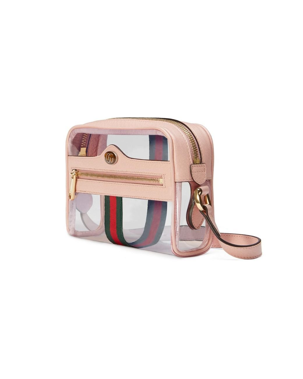 Gucci Ophidia Mini Transparent Bag in Pink