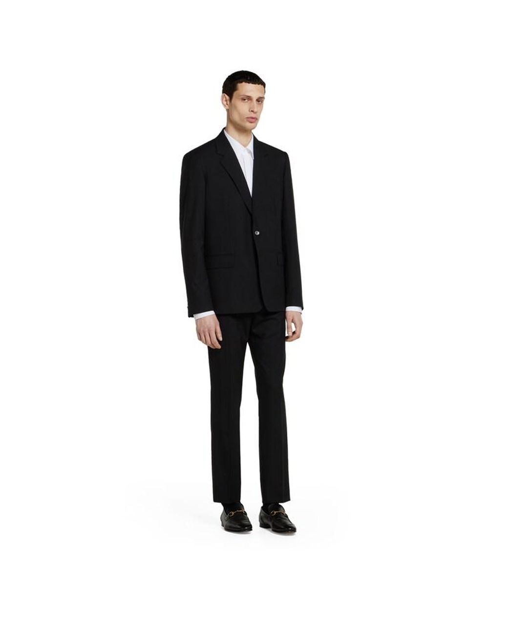 Gucci Black Wool Suit for men
