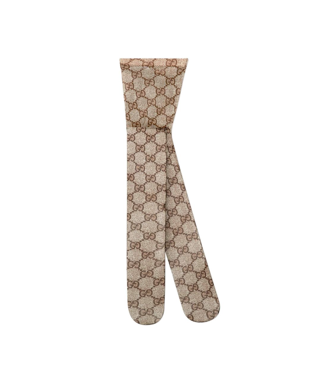 Gucci Tulle GG Pattern Tights in Beige 