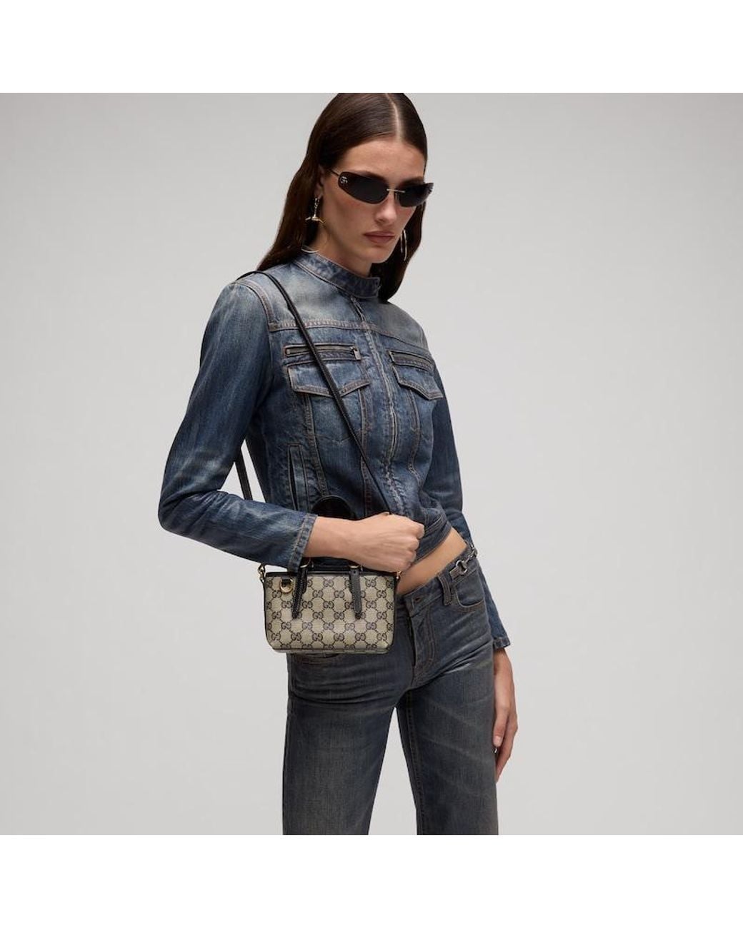 Gucci Metallic Gg Emblem Mini Bag