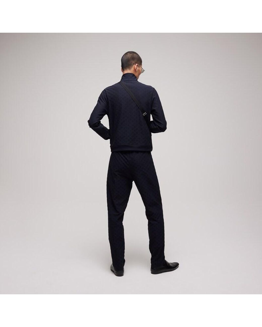 Gucci Blue Gg Jersey Jacquard Sportswear Pants for men