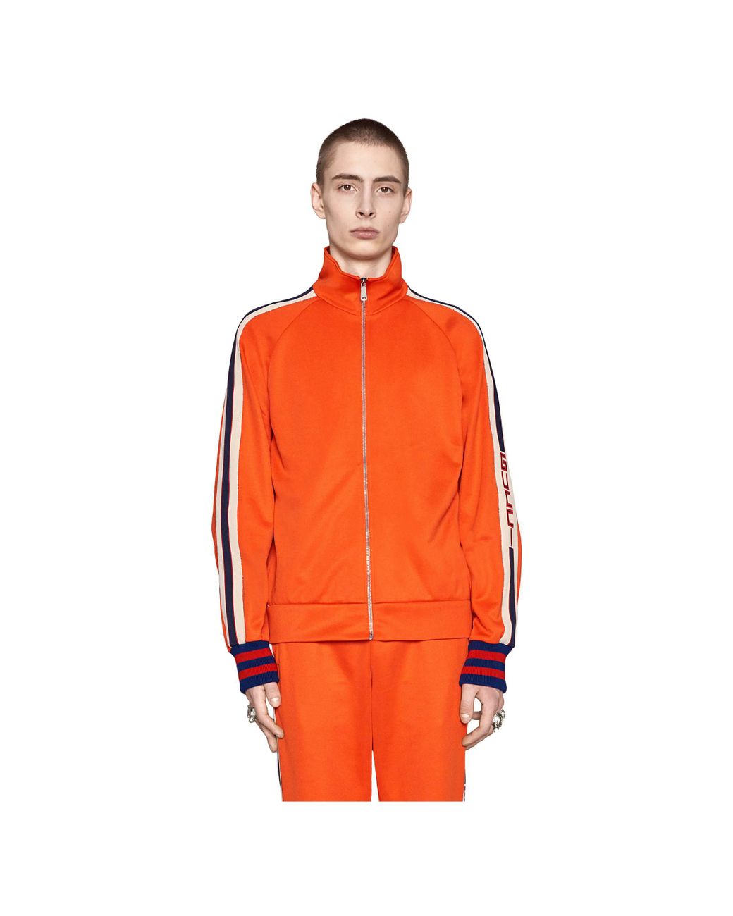 Veste en jersey technique Gucci pour homme en coloris Orange | Lyst