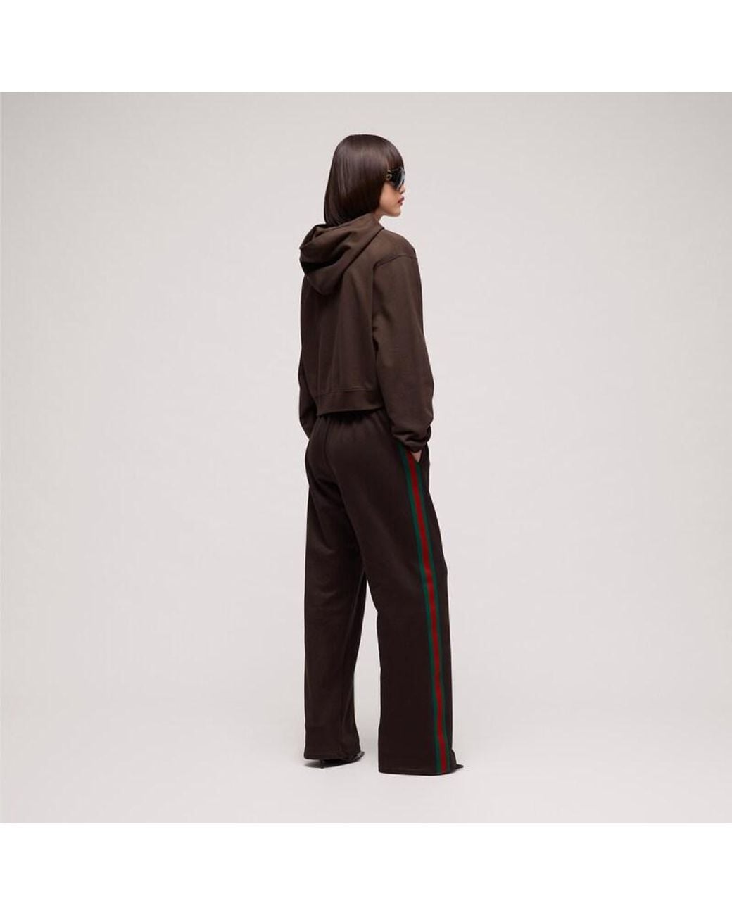 Gucci Brown Cotton Jersey Sweatshirt With Print