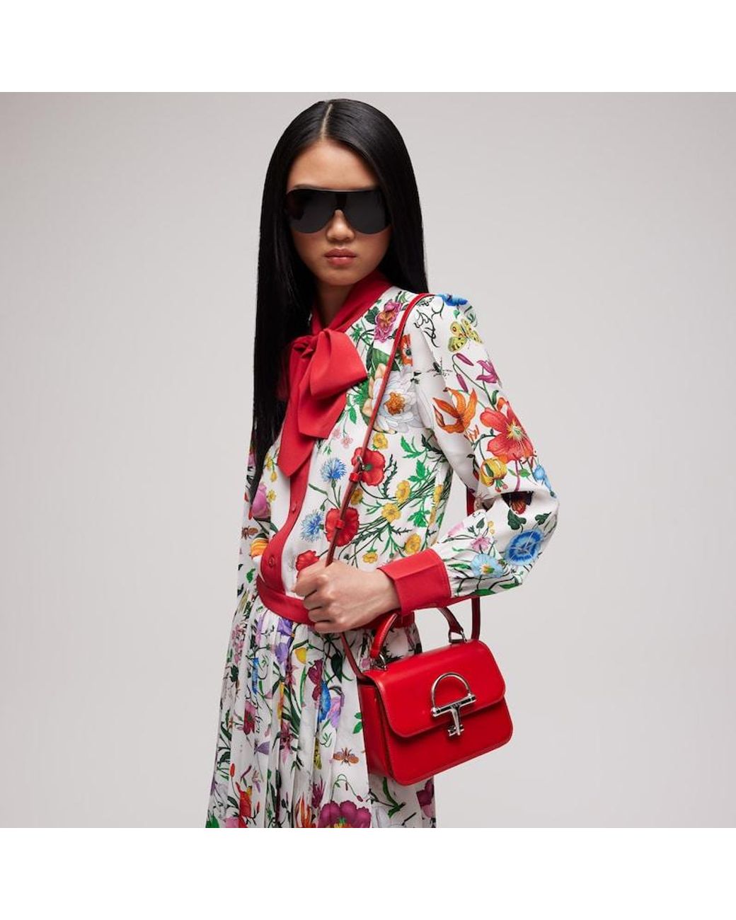 Gucci Red Siena Small Top Handle Bag