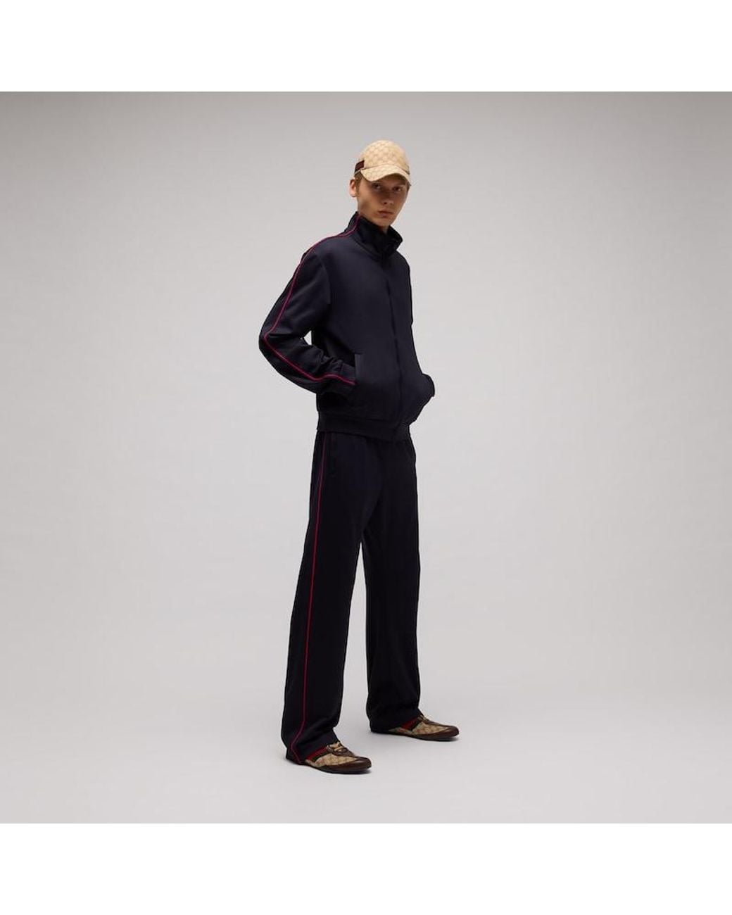 Gucci Gray Technical Jersey Sportswear Pants, Ready-To-Wear for men