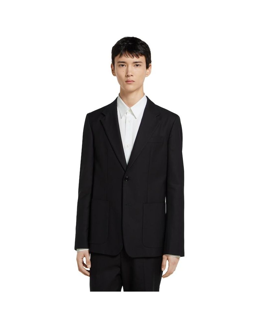 Gucci Black Single Breasted Cotton Canvas Jacket for men