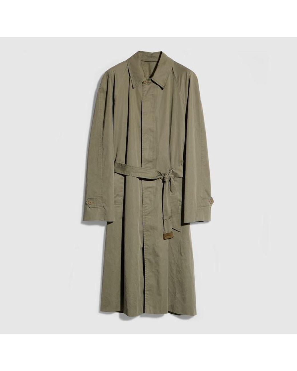 Gucci Green Compact Cotton Twill Coat