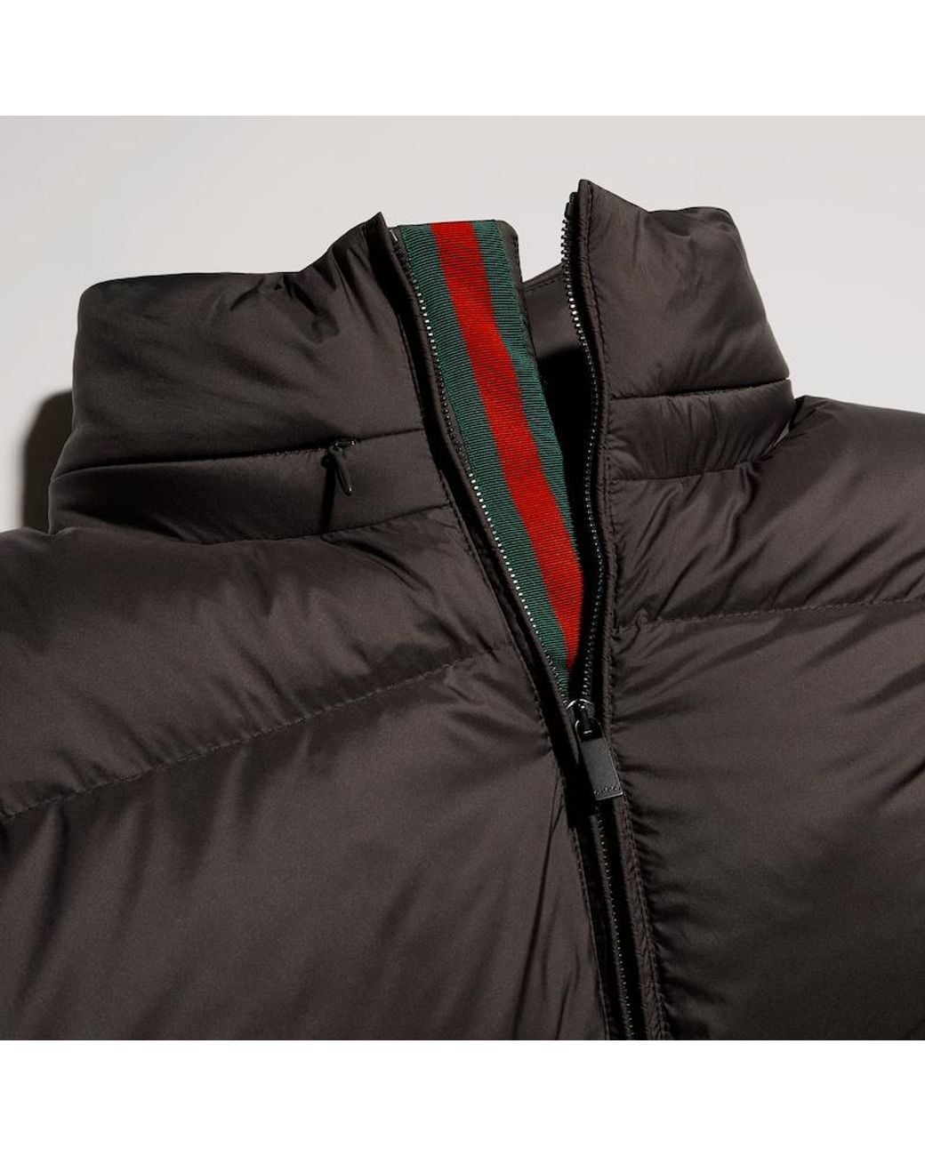 Gucci Black Lightweight Padded Polyester Zip Jacket for men