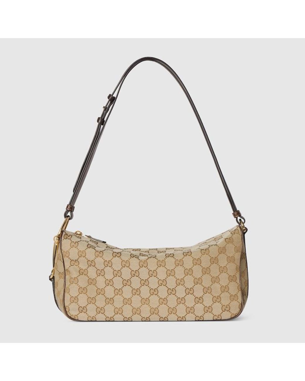 Gucci Metallic Half Horsebit Medium Shoulder Bag