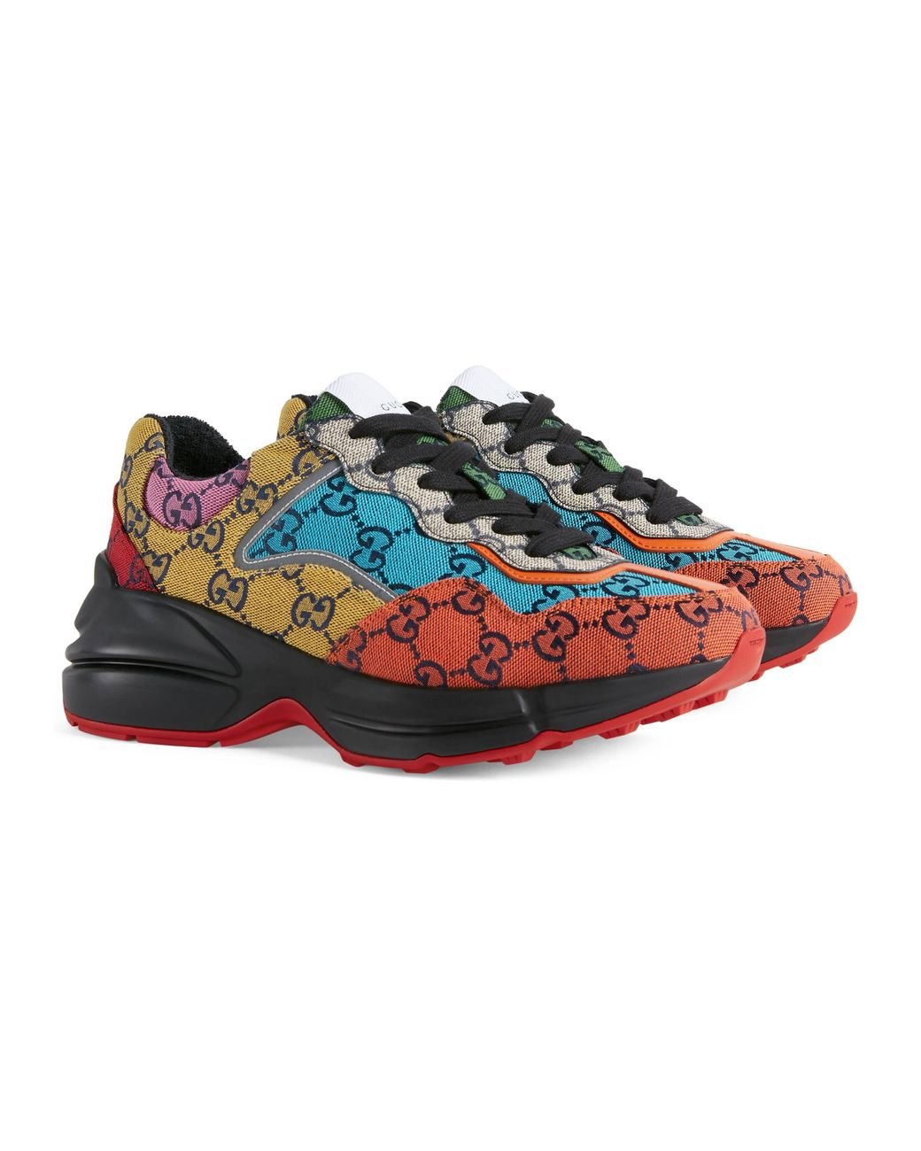 Gucci Rhyton GG Multicolor Sneaker in Yellow | Lyst