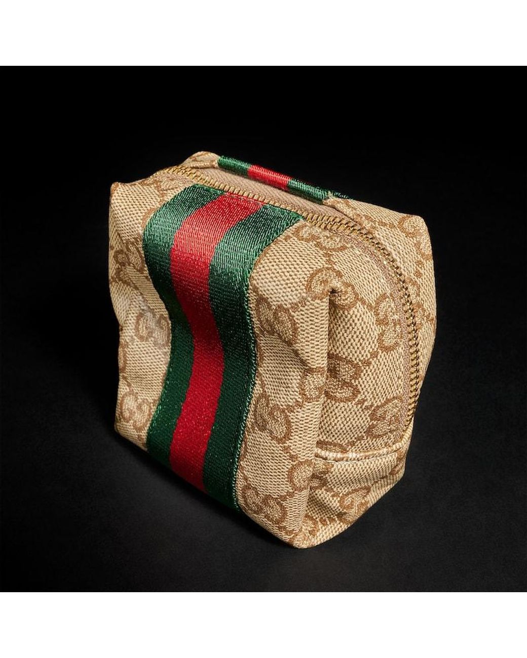Gucci Natural Small Cosmetic Case With Web