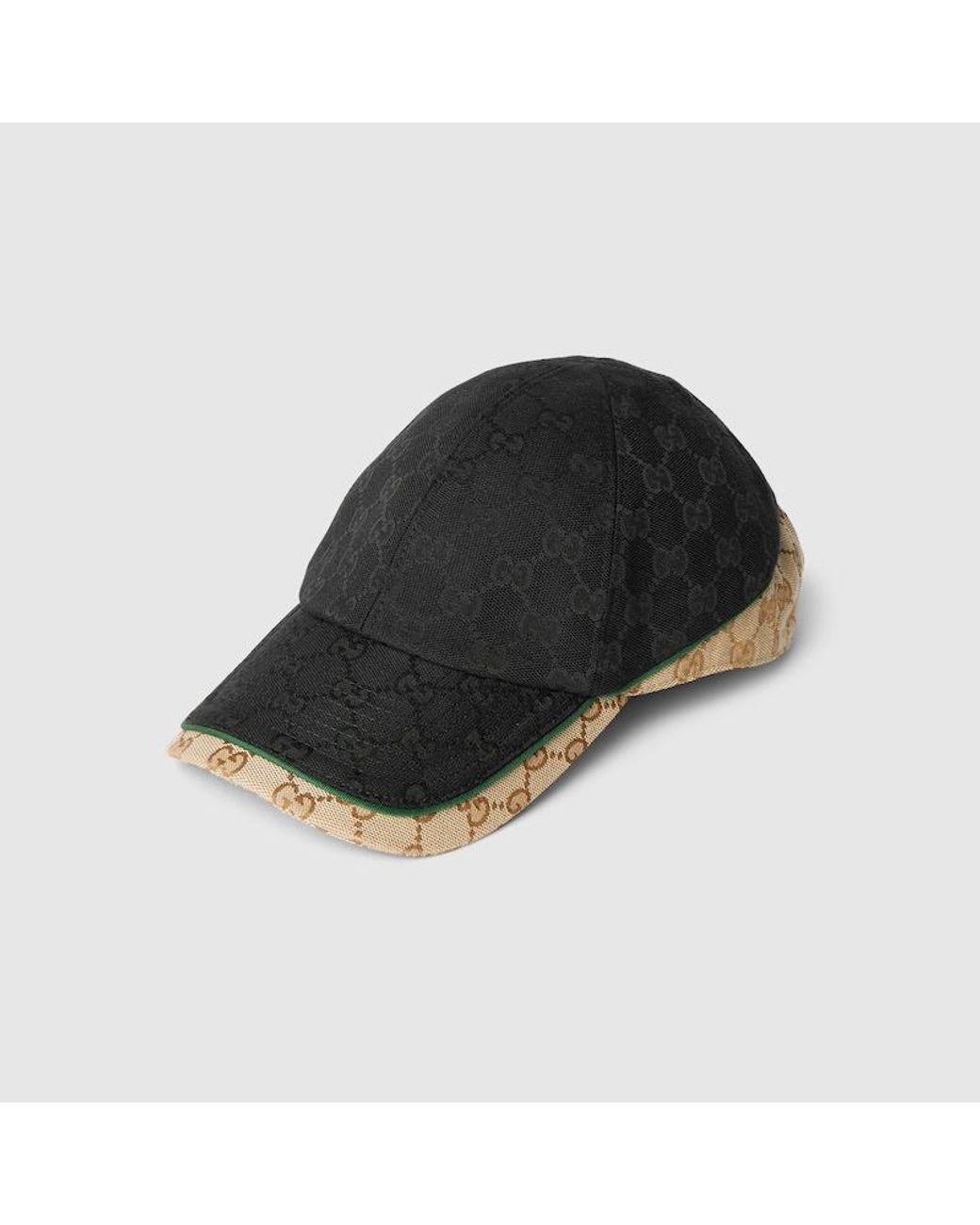 Gucci Black Gg Cotton Canvas Baseball Hat for men