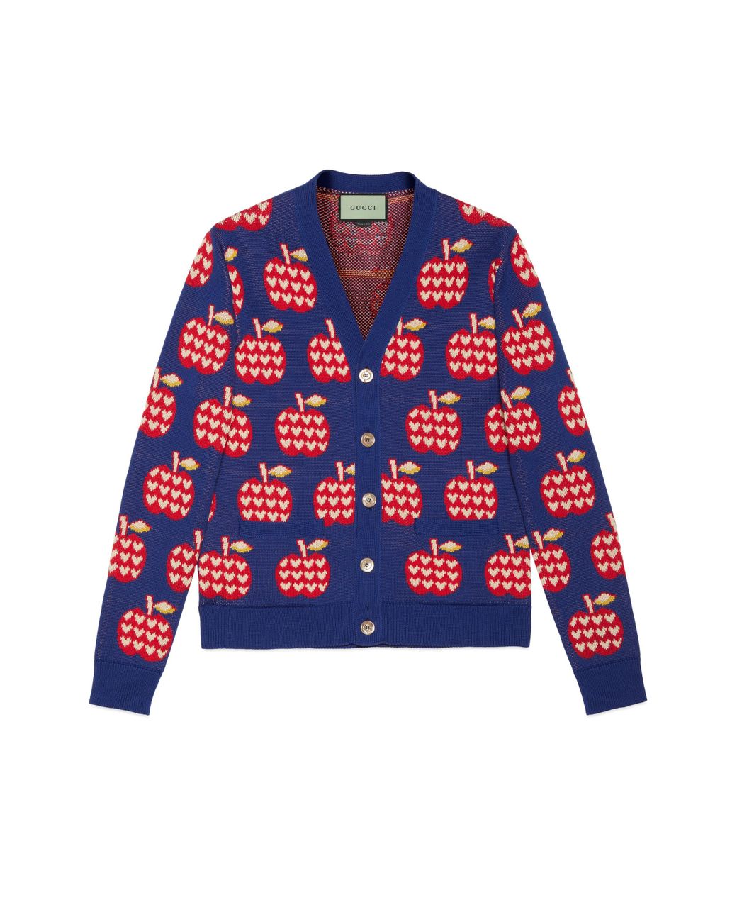 Gucci Les Pommes Cotton Cardigan in Blue for Men | Lyst