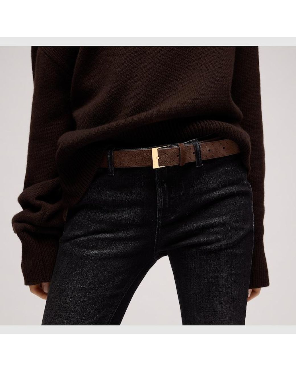 Gucci Black Belt With Squared Buckle, Size 105