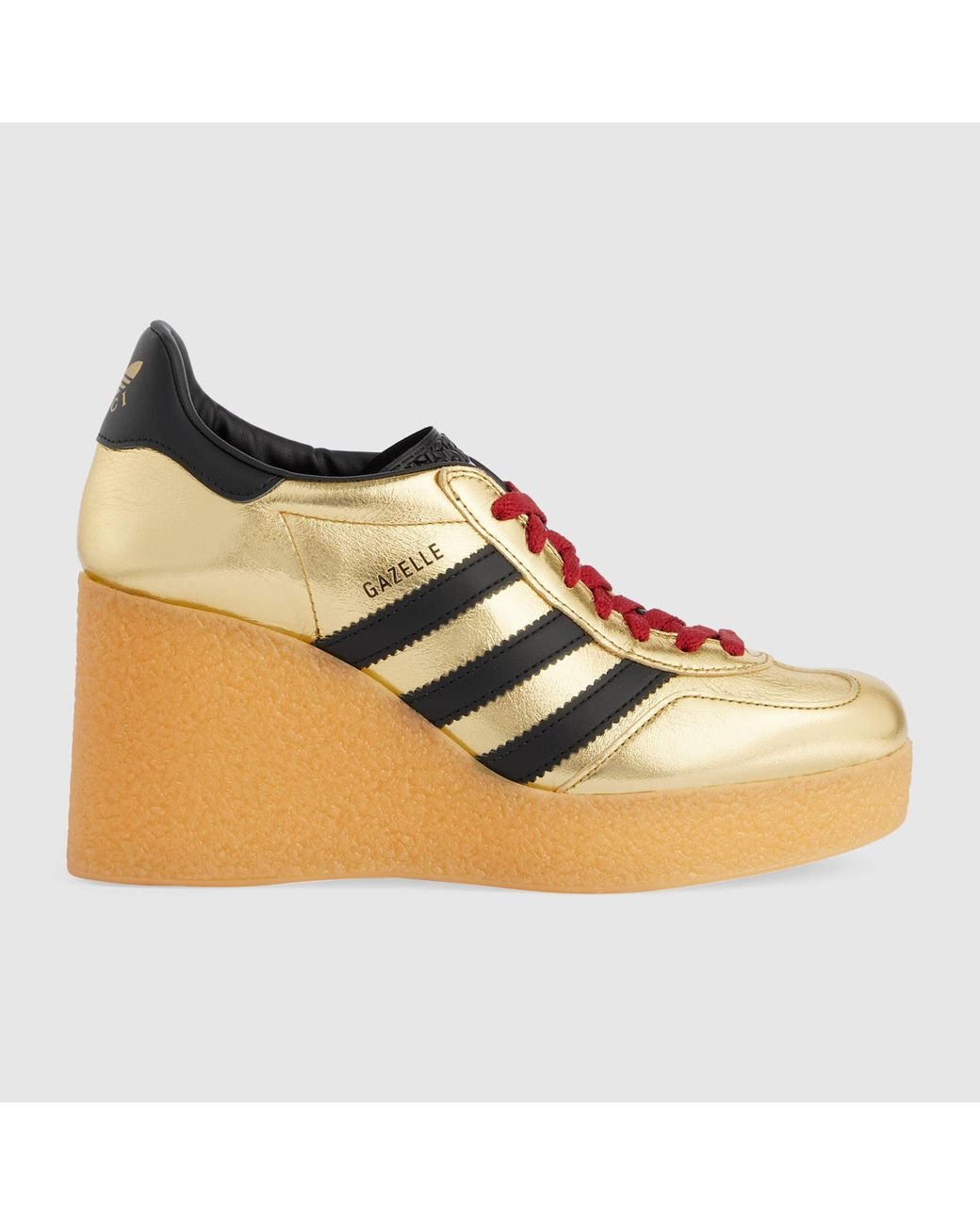 Diez años Vacilar Gracia Gucci Adidas x Gazelle Damensneaker mit Keilabsatz in Braun | Lyst CH