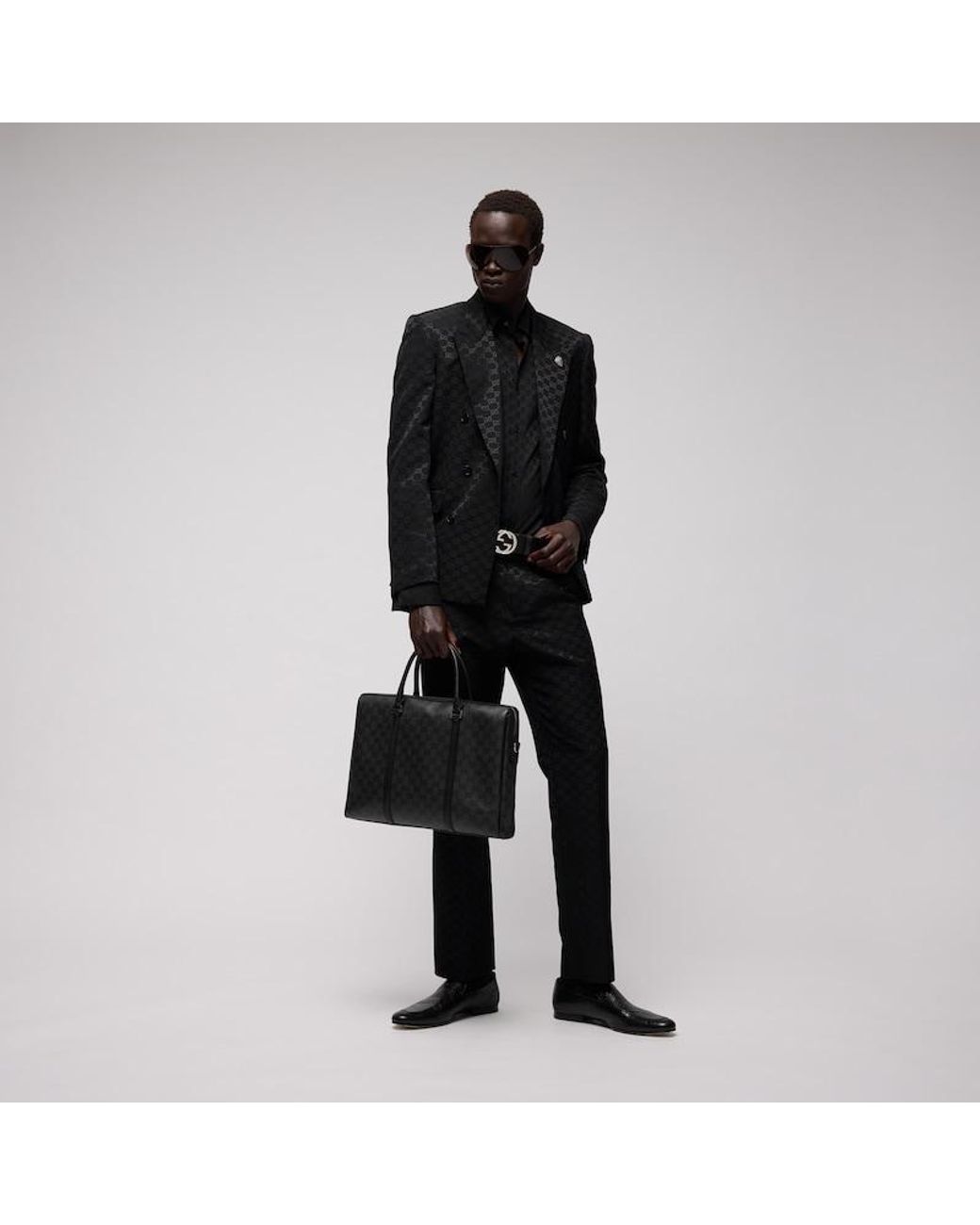 Gucci Black Essence Classic Medium Briefcase for men