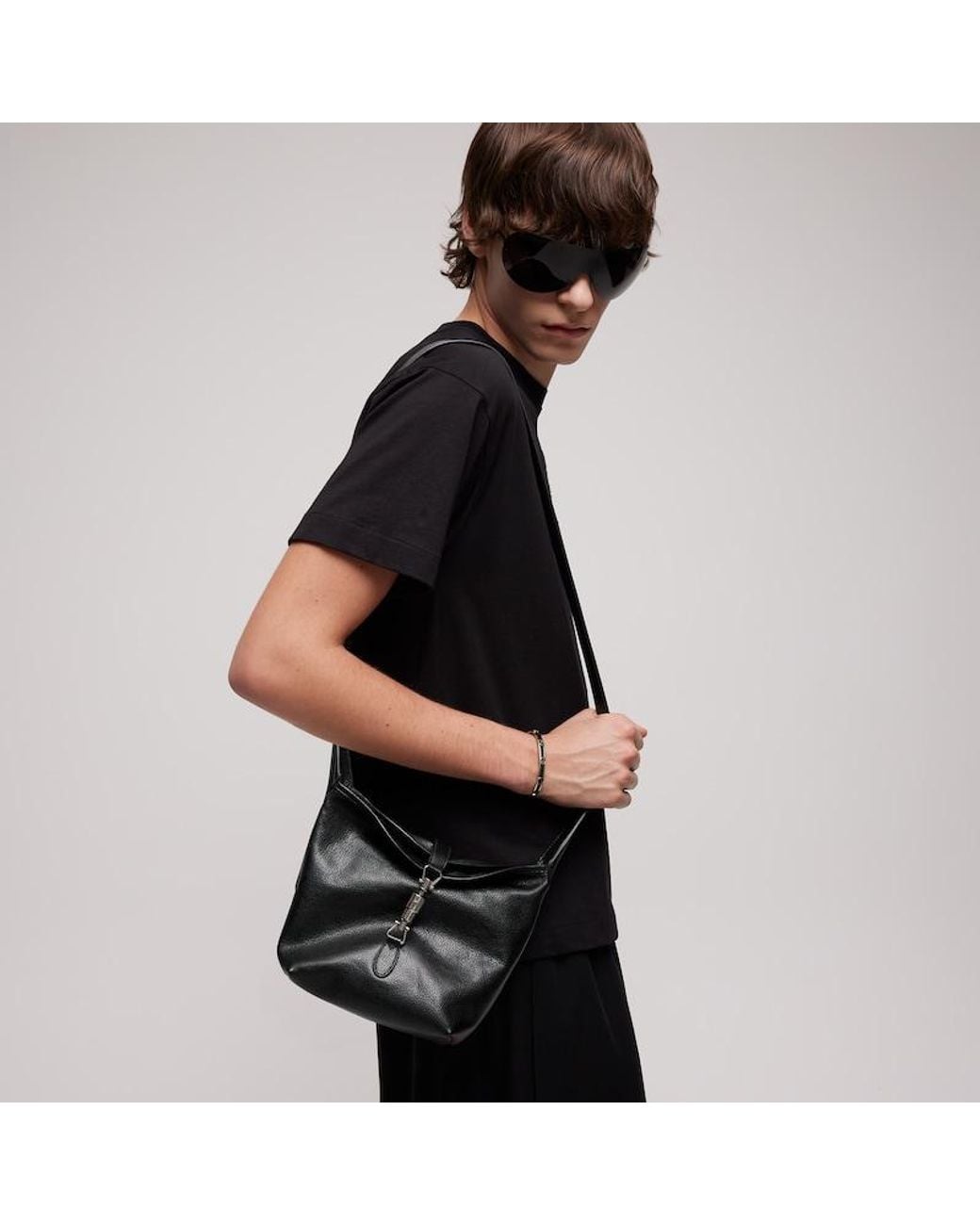 Gucci Black Mini Bag With Piston Closure