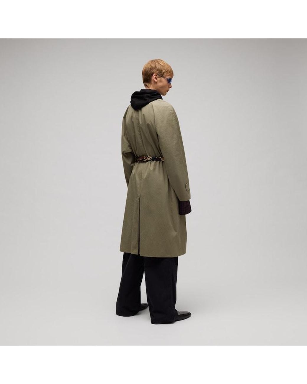 Gucci Green Compact Cotton Twill Coat