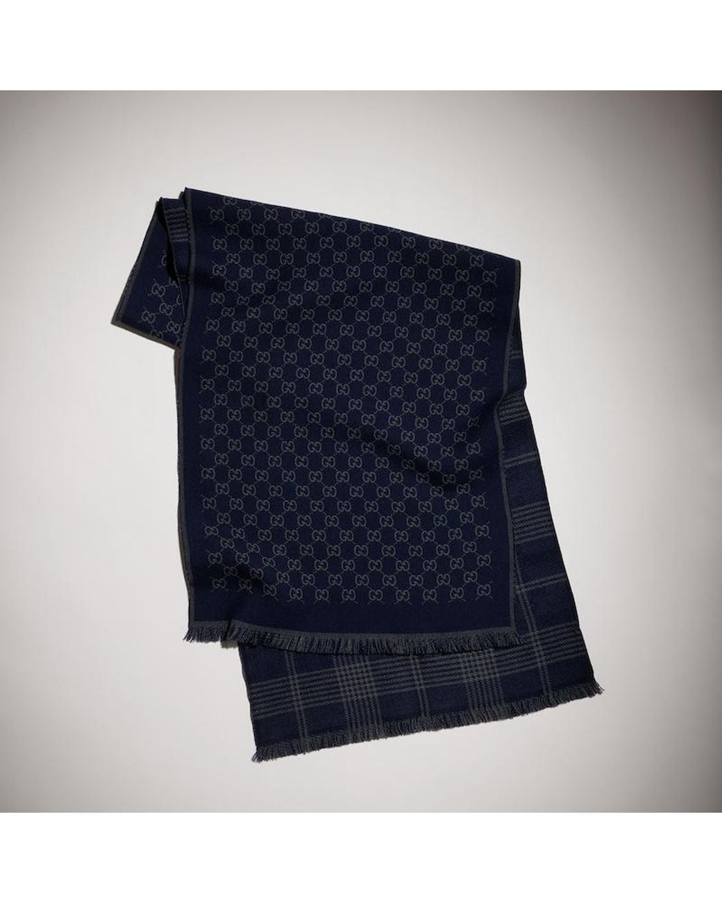 Sciarpa Reversibile di Gucci in Blue da Uomo