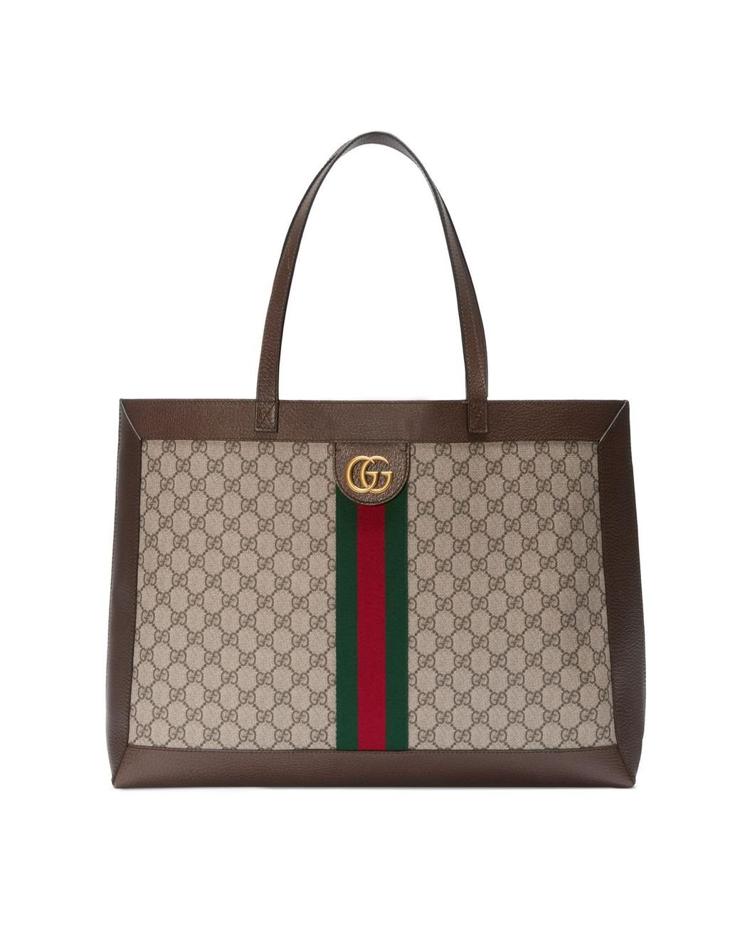 Gucci Ophidia GG Tote With Three Little Pigs in Brown Lyst