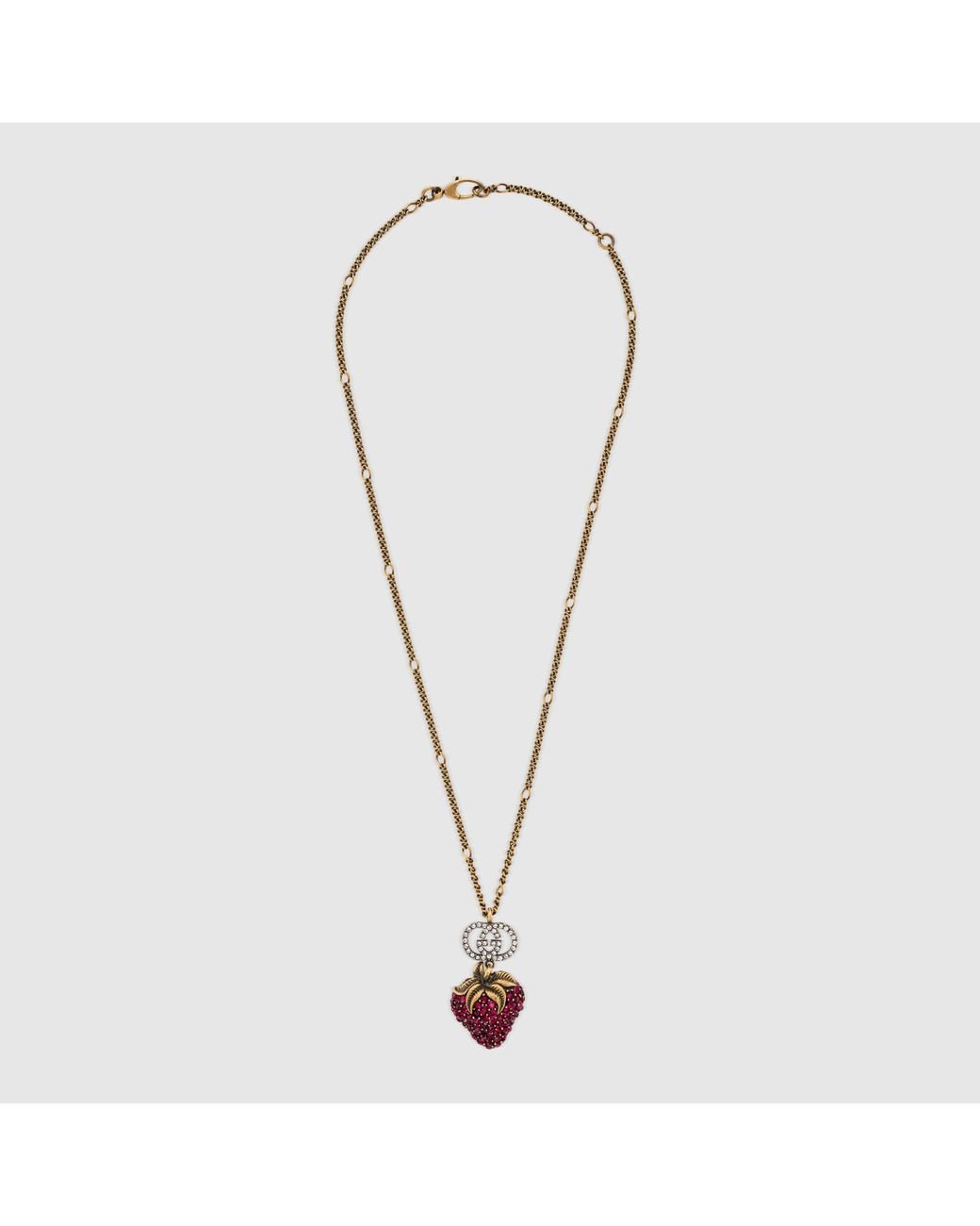 Gucci 【公式】 (グッチ)ストロベリー(いちご) ペンダント付き Gucci 【公式】 (グッチ)ストロベリー(いちご) ペンダント付き