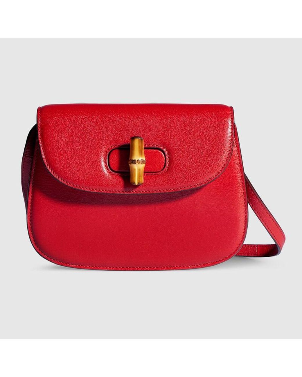 Mini Borsa Bamboo di Gucci in Red