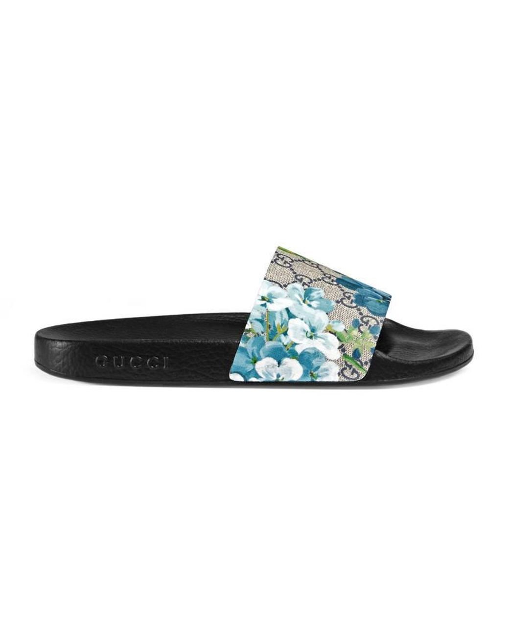 Gucci Gg Blooms Sandal in Blue for Men | Lyst