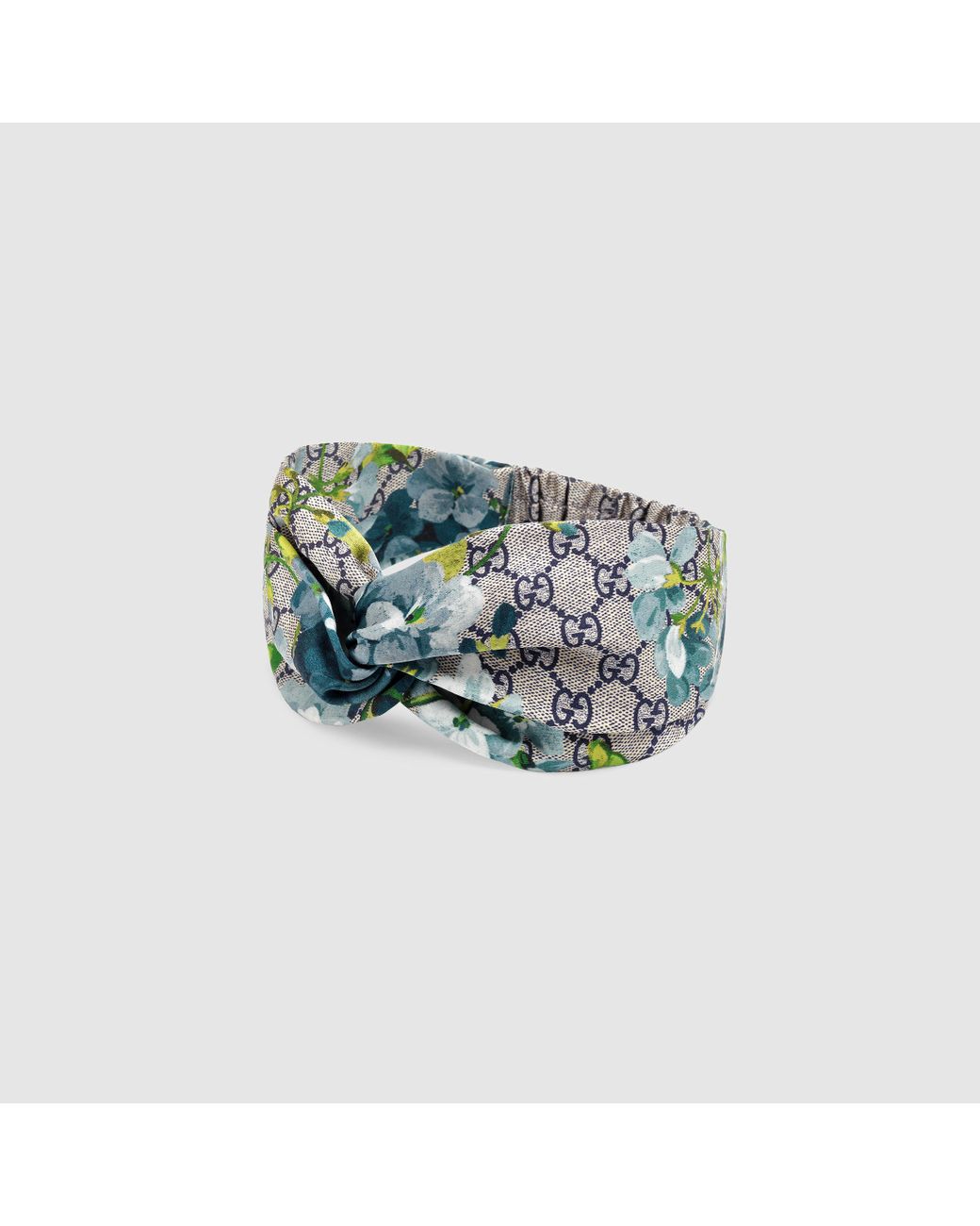 Gucci Gg Blooms Print Silk Headband | Lyst display picture 2