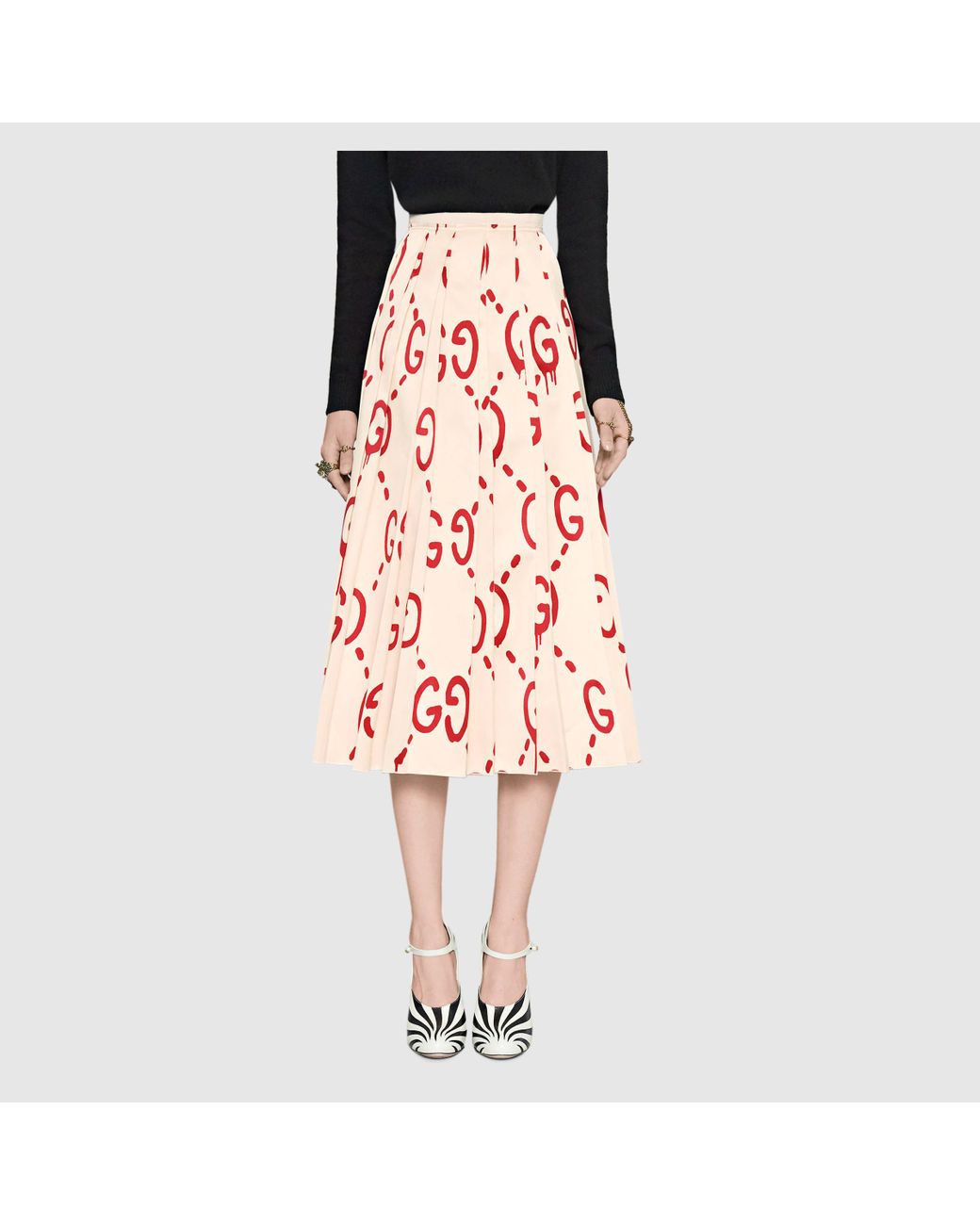 Gucci Ghost Skirt in Black | Lyst