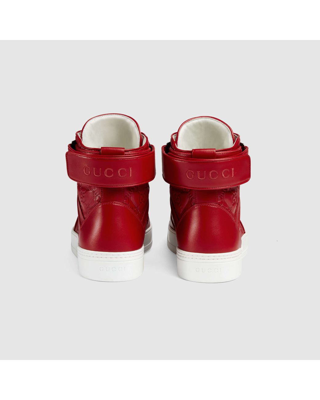Buy Gucci Signature High Top 'Red' - 459029 CWD60 6454