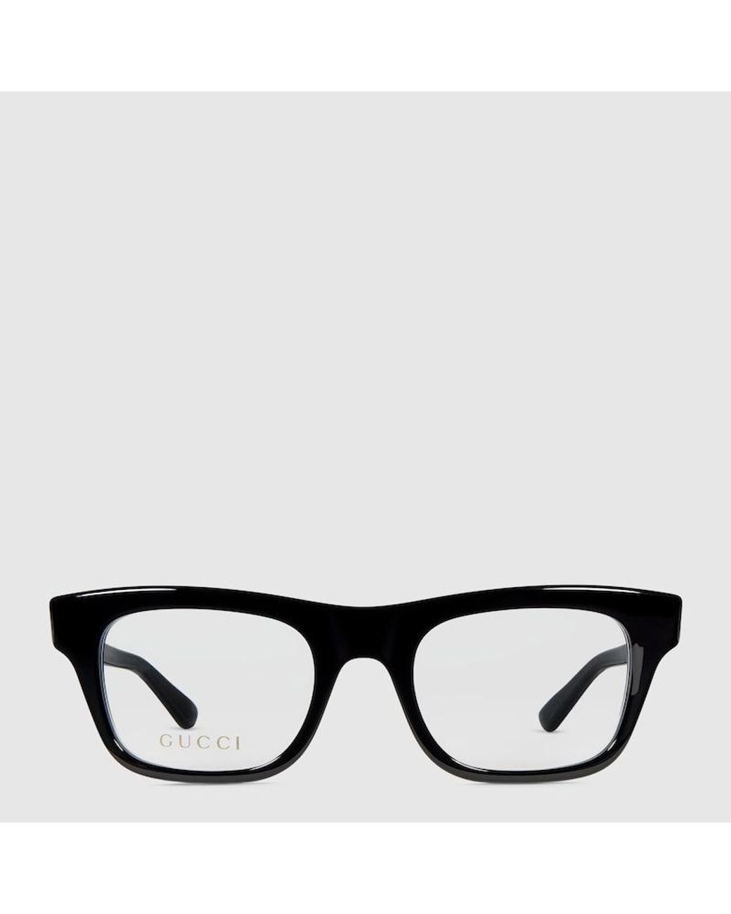 Gucci Black Rectangular Optical Frame for men