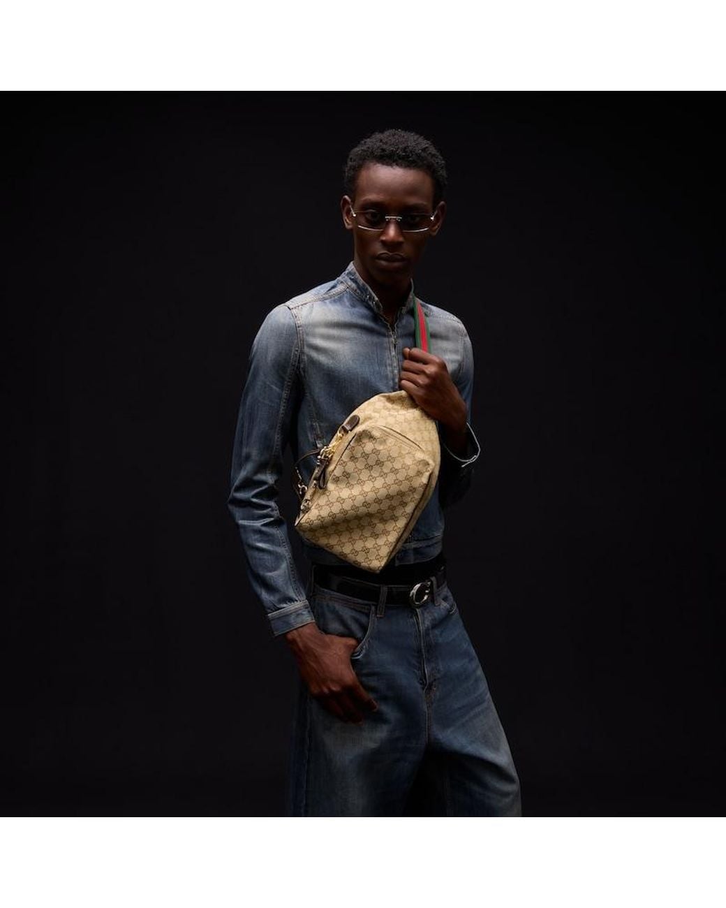 Gucci Brown Crossbody Medium Sling Bag for men
