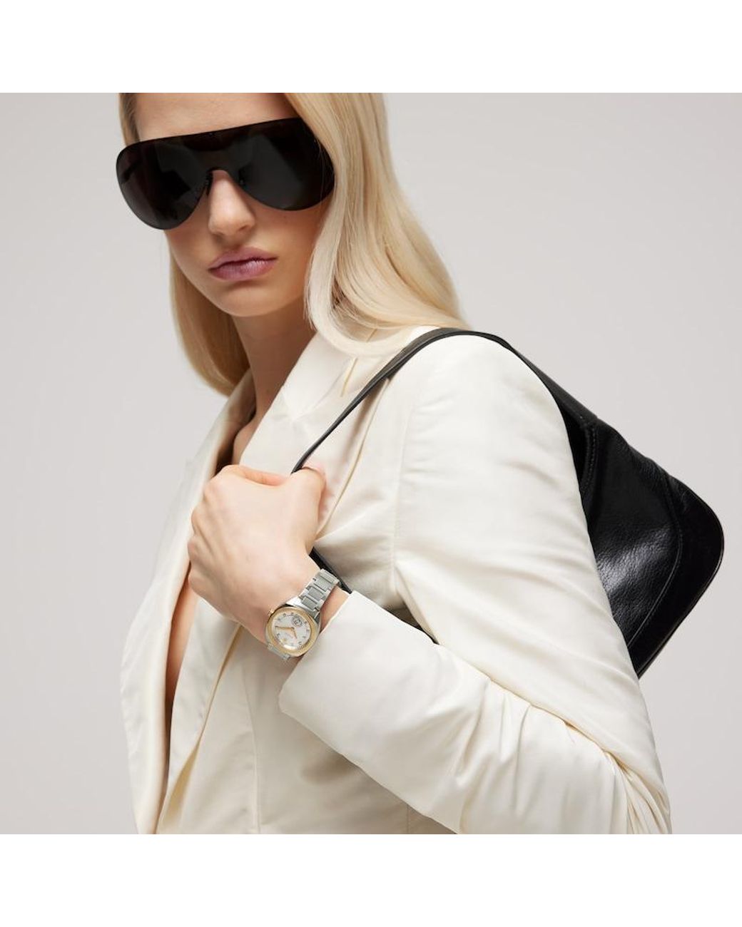 Orologio Interlocking, 29 Mm di Gucci in Metallic