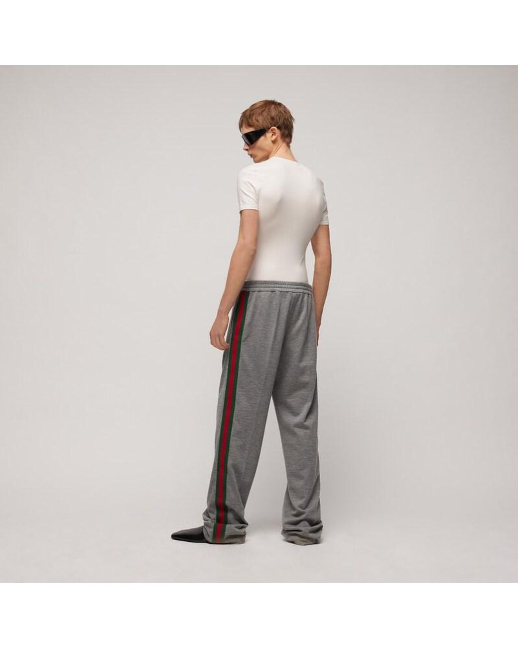 Gucci White Stretch Nylon T-Shirt