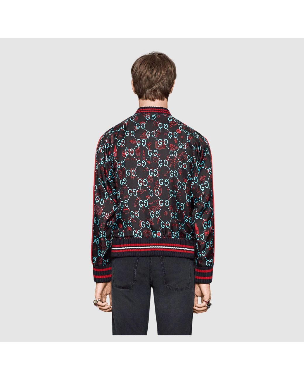 Gucci Ghost Bomber for Men | Lyst