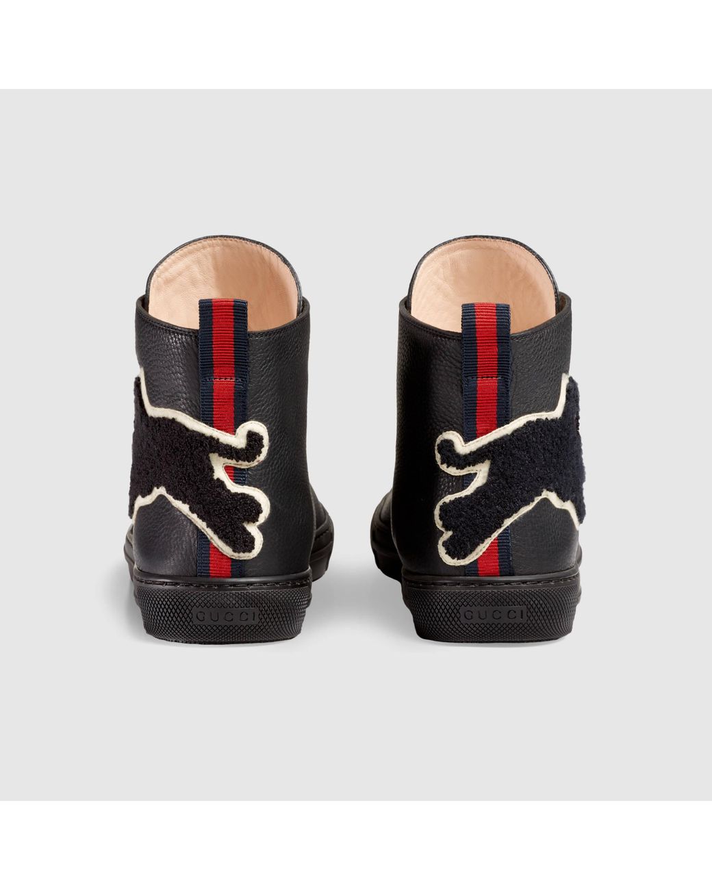 Gucci Leather High-top With Panther for Men | Lyst