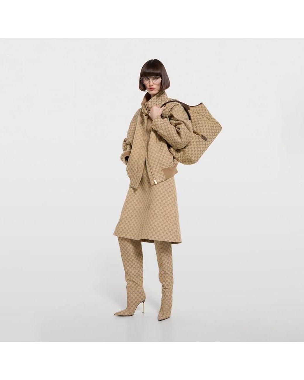 Gucci Brown "Mercato" Medium Tote Bag