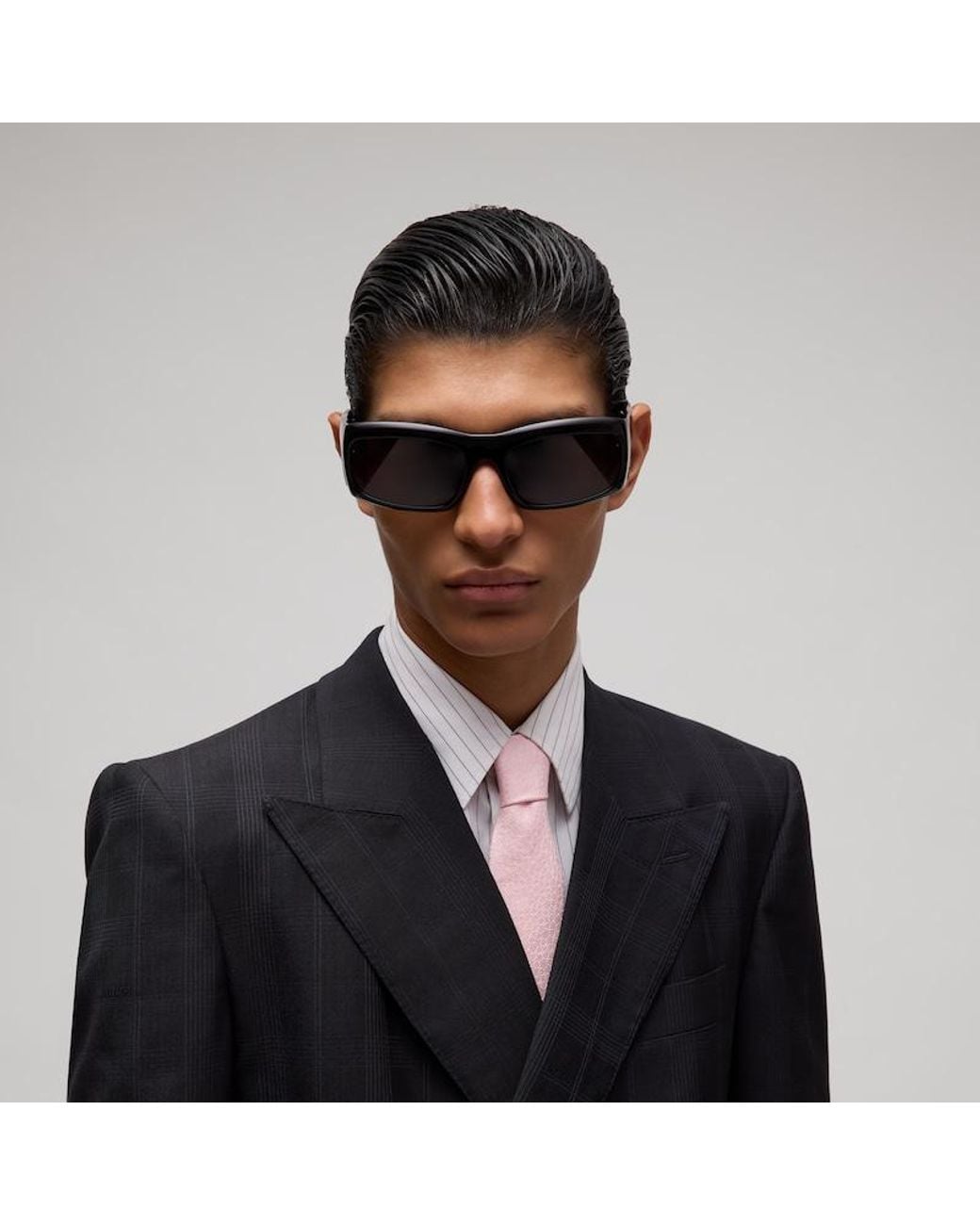 Gucci Pink Horsebit Silk Jacquard Tie for men