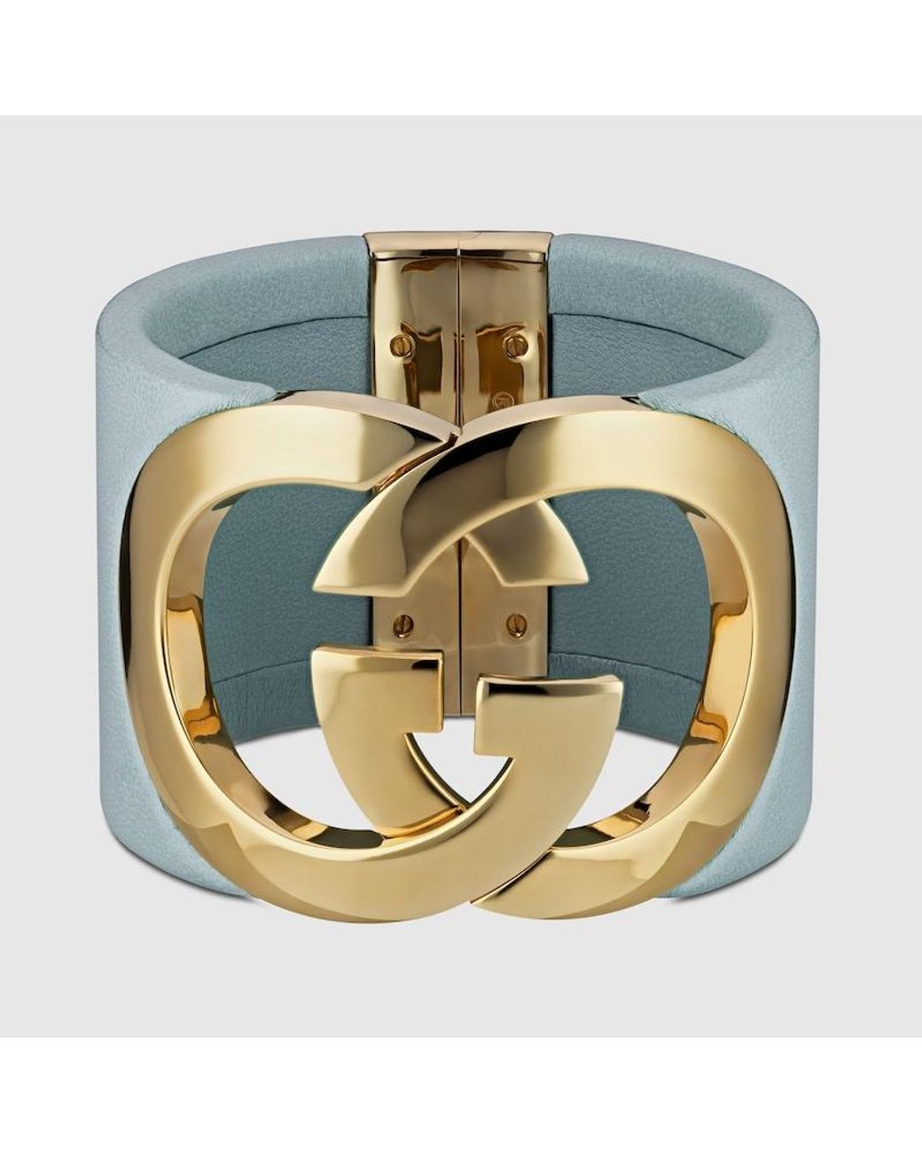 Bracelet Manchette Interlocking, Taille Gucci en coloris Metallic
