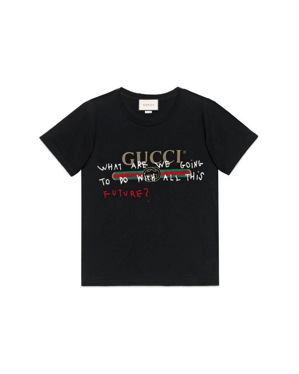 Gucci Coco Capitán Logo T-shirt in Black for Men | Lyst