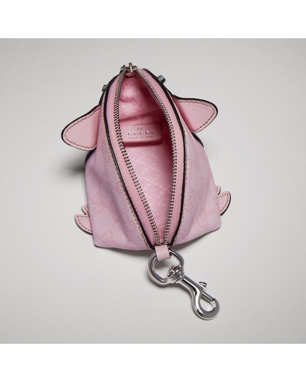 Gucci Pink Pig-Shaped Coin Case