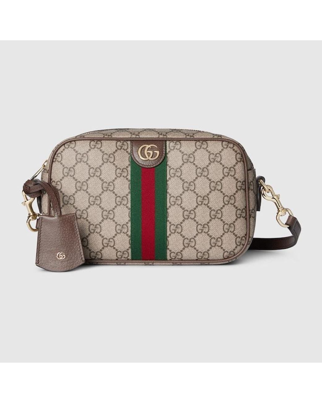 Gucci Brown Ophidia Small Camera Bag, Gg Canvas