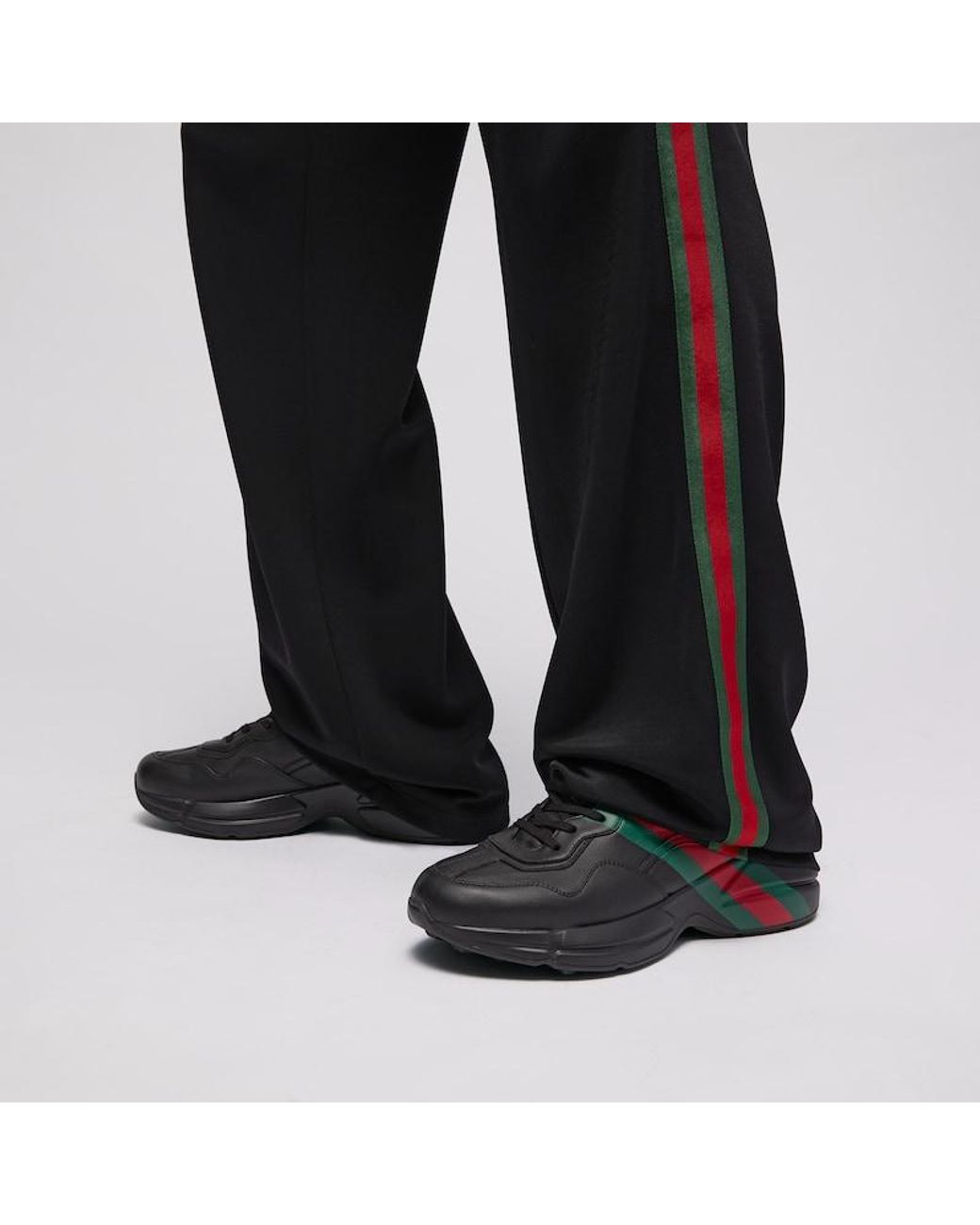 Gucci Black Rhyton Sneaker, Uk for men