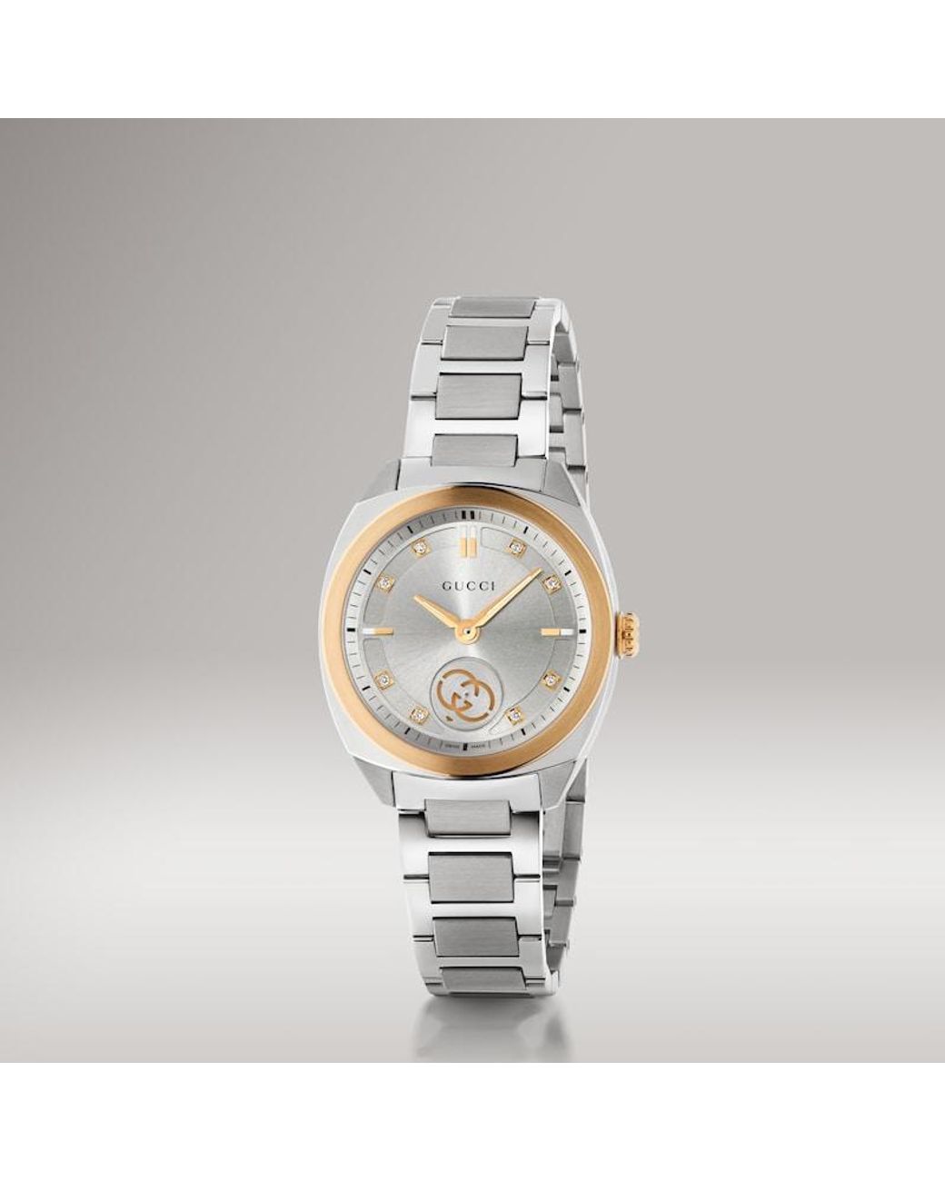 Orologio Interlocking, 29 Mm di Gucci in Metallic